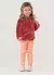 Conjunto casaco fleece infantil menina
