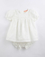 Vestido Bebe Festejo Florzinha Branco