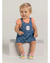 Salopete e Body Bebê Menina