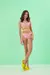 Biquini Estampado Com Argola E Amarrações Neon - comprar online