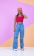 Calça Wide Leg com Puídos na internet