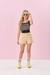 Conjunto Cardigãn E Blusa Tricot Listrado E Quadriculado - loja online
