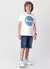 Camiseta NASA infantil unissex em malha