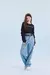 Blusa Manga Longa Com Estampa E Manga Bubble - comprar online