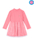 Vestido manga longa em ribana infantil menina
