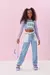 Blusa Canelada Cropped Manga Longa - comprar online
