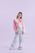 Blusa Manga Longa Tricô Quadrado E Flor Manga Ampla - comprar online