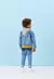 Jaqueta Jeans Com Capuz E Abertura Por Zíper - comprar online