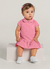 Vestido Bebê Polo Rosa Neon
