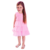Vestido de Festa Infantil Rosa com Pérolas