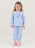Pijama bordado em soft poa infantil menina