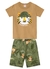 Conjunto infantil menino com camiseta e bermuda Tigre Aventureiro - comprar online