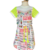 Vestido Branco com Lettering Neon