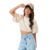 Blusa Com Manga Bufante