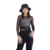 Blusa Com Regulagem Frontal E Top Em Glitter