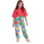 Conjunto Manga Curta Em Viscose Calça Jogger E Blusa Manga Bufante