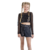 Short Black Com Aplicação De Paete