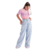 Calça Jeans Reta Com Silk Frontal