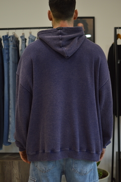 BUZO OVERSIZE OS RECORD LASER AZUL - comprar online