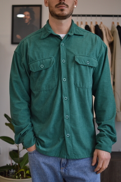 CAMISACO OVERSIZE CORDEROY VERDE