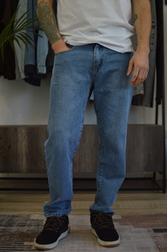 JEAN MOM LILLE AZUL