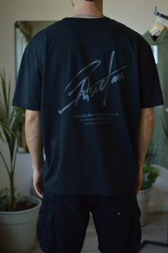 REMERA OVERSIZE SIGNATURE GREY - comprar online