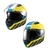 CAPACETE TEXX KRATOS CYBER AZUL E AMARELO FOSCO - comprar online