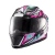 CAPACETE TEXX FECHADO HAWK GENESIS ROSA AZUL BRANC