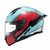CAPACETE TEXX RAPTOR HORNET AZUL VERMELHO BRANCO
