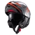 CAPACETE TEXX KRATOS NOMADE PRETO, VERMELHO E CINZA