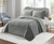 Cubrecamas King Gris plomo - comprar online