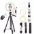 Luz LED Anel Selfie com Tripé e Controle Remoto - Transforme suas fotos com iluminação profissional!