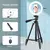 Luz LED Anel Selfie com Tripé e Controle Remoto - Transforme suas fotos com iluminação profissional! - loja online