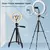 Luz LED Anel Selfie com Tripé e Controle Remoto - Transforme suas fotos com iluminação profissional! - Digital Nexus