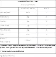 Vitamina C cápsulas x 50 NATIER - comprar online