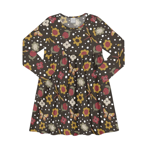 VESTIDO MEIA MALHA PENTEADA