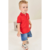BERMUDA EM MALHA JEANS - Le Petit Gorgot