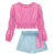BLUSA BOXY E SHORT