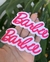 Aplique nome Barbie em acrílico para tiara (8cm)- 1 unidade