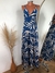 Vestido Jade Azul com Branco - comprar online