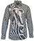 Camisa SR Slim ML Listra Classique Inverse Branco e Preto