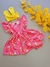 Conjunto Vestido/calcinha/laço - Mônca Kids 