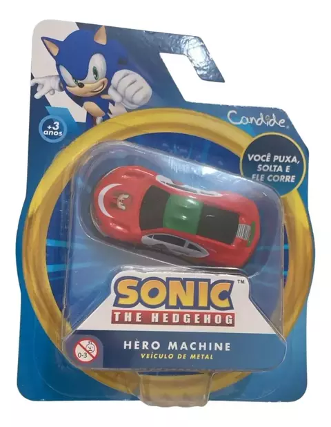 MINI VEICULO PULL BACK SONIC - KNUCKLES - CANDIDE