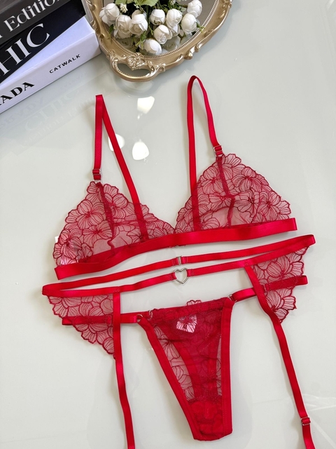 Conjunto Sedução - Vermelho - comprar online