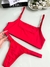 Conjunto Camila de microfibra - vermelho