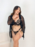Robe encanto de tule com renda chantily - loja online