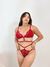 Conjunto Êxtase de renda vermelho - comprar online
