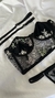 Conjunto Julie bordado - Verde com branco na internet
