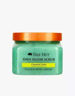 esfoliante de açúcar de karité de limão de coco