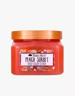 esfoliante de açúcar de karité sorvete de pêssego